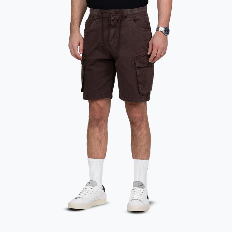 Pánské kraťasy Pitbull Proctor Drawstring Cargo dark brown 3