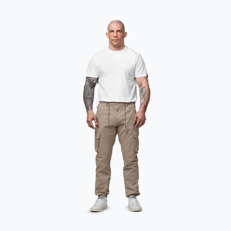 Pánské kalhoty Pitbull Proctor Drawstring Jogger Cargo light sand 2