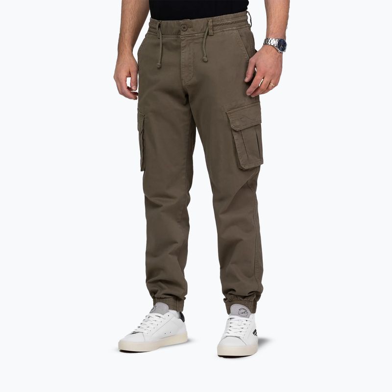 Pánské kalhoty Pitbull Proctor Drawstring Jogger Cargo olive 4