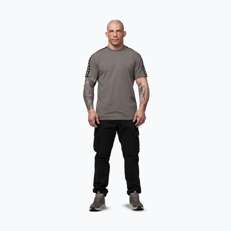 Pánské tričko na lezení Pitbull Tape Nugget taupe 2