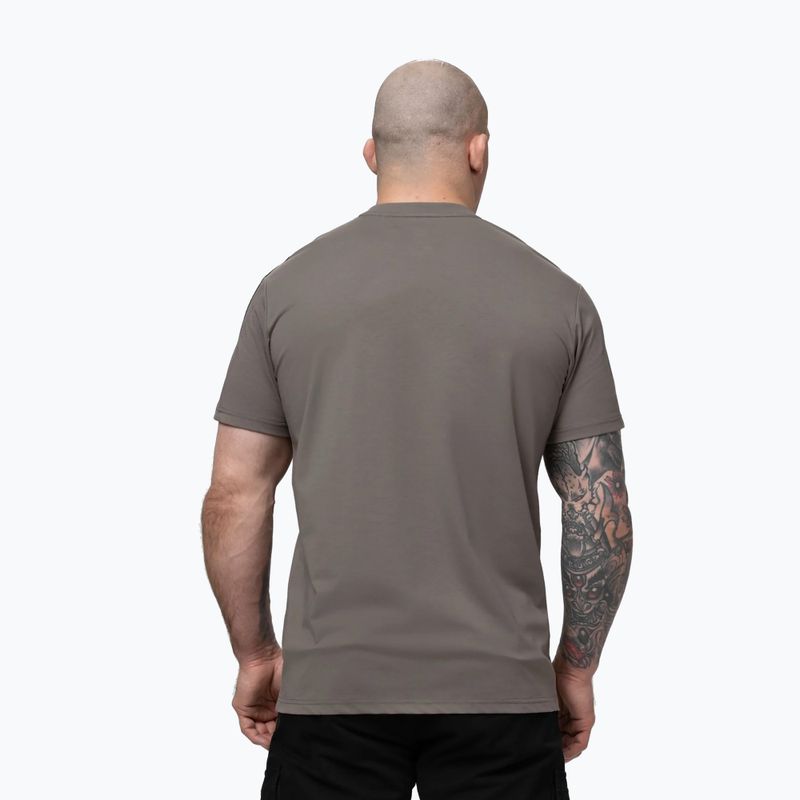 Pánské tričko na lezení Pitbull Tape Nugget taupe 3