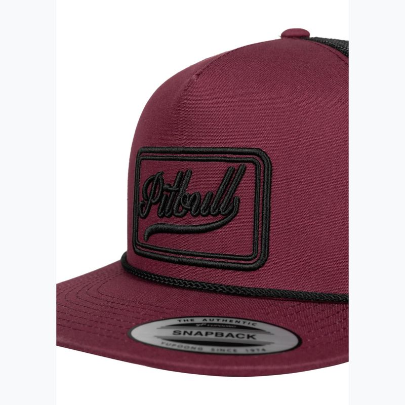 Pánská kšiltovka Pitbull Original 1989 burgundy/black 3