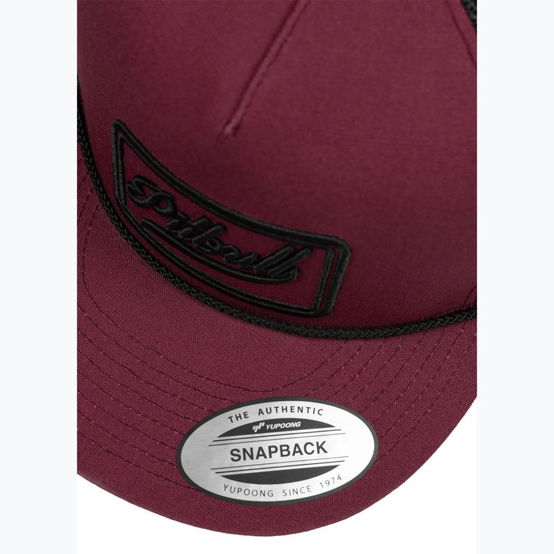 Pánská kšiltovka Pitbull Original 1989 burgundy/black 4