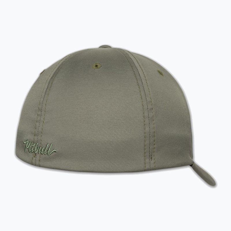 Pánská kšiltovka Pitbull Full Cap 3D Cal Flexfit Dusty Salvia green 2