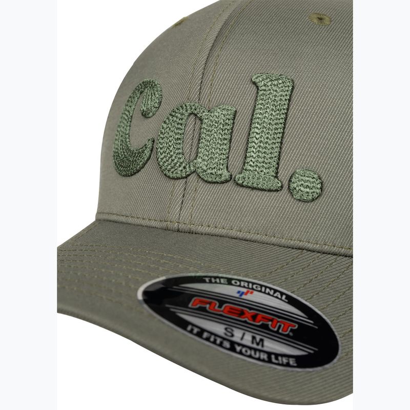 Pánská kšiltovka Pitbull Full Cap 3D Cal Flexfit Dusty Salvia green 3