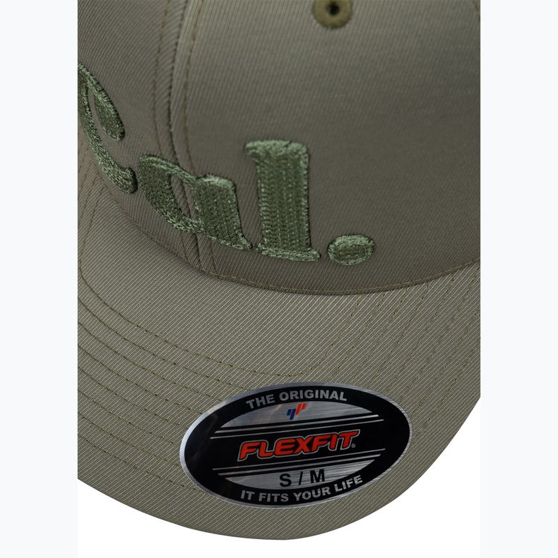 Pánská kšiltovka Pitbull Full Cap 3D Cal Flexfit Dusty Salvia green 6
