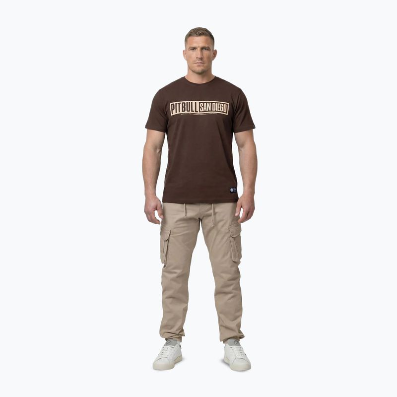 Pánské tričko Pitbull Eighty Nine Dog dark chocolate 2