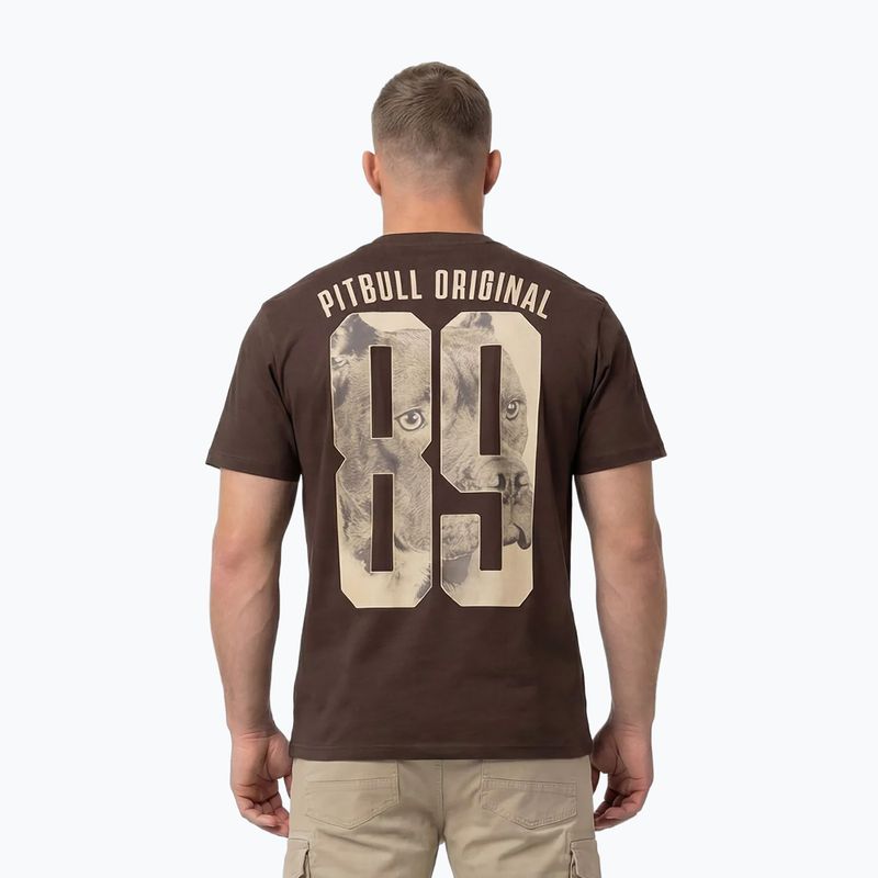 Pánské tričko Pitbull Eighty Nine Dog dark chocolate 3