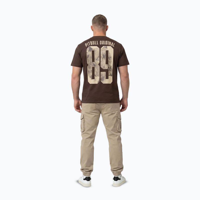 Pánské tričko Pitbull Eighty Nine Dog dark chocolate 4