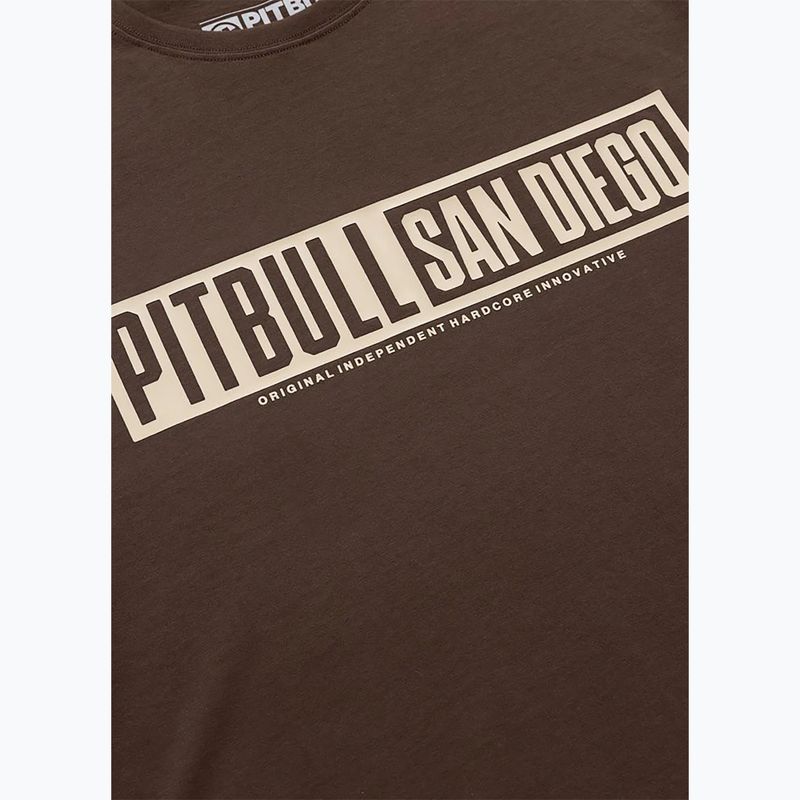 Pánské tričko Pitbull Eighty Nine Dog dark chocolate 8