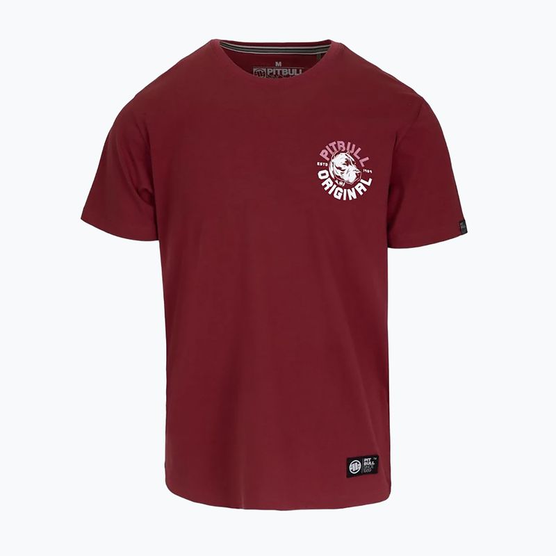 Pánské tričko na lezení Pitbull Dog SD burgundy 4