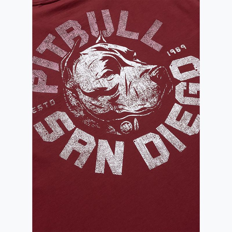 Pánské tričko na lezení Pitbull Dog SD burgundy 8