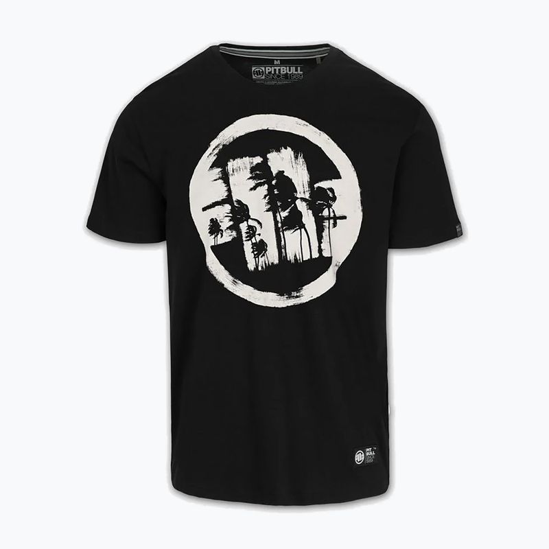 Pánské tričko na lezení Pitbull Palms black logo 5