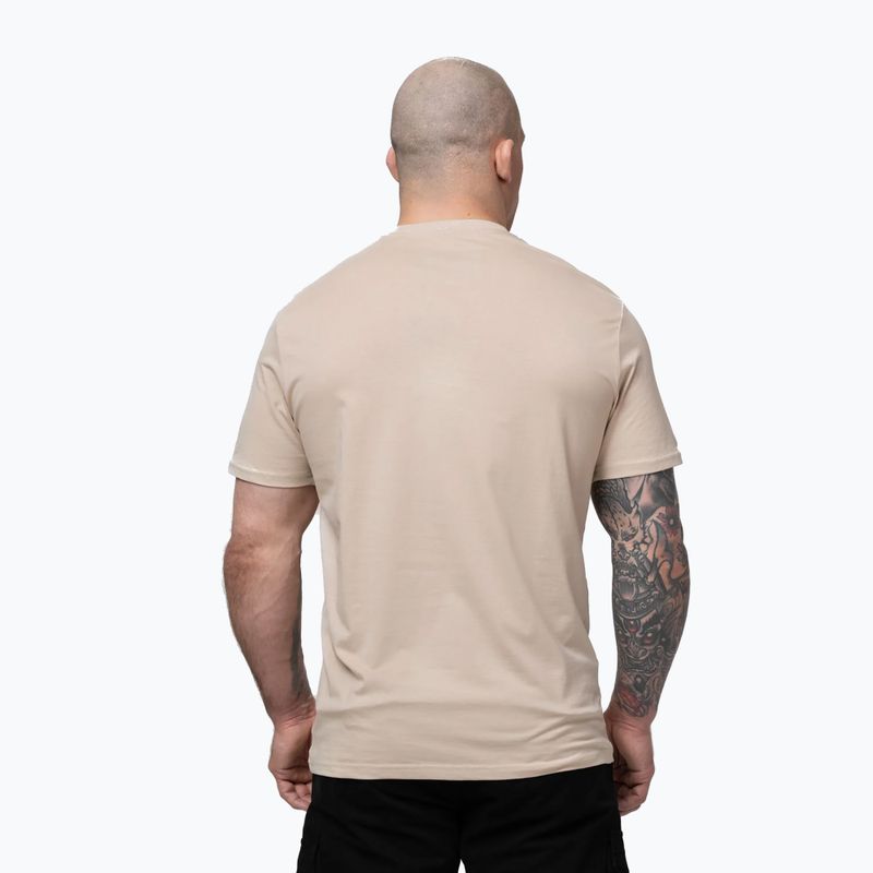 Pánské tričko na lezení Pitbull Palms ultra light sand logo 3
