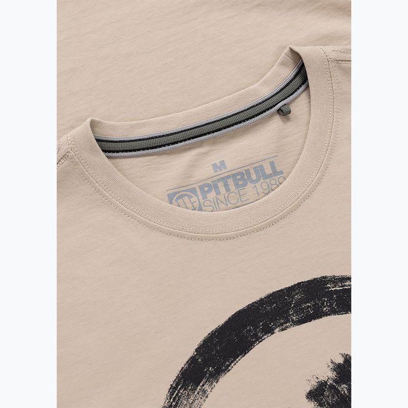 Pánské tričko na lezení Pitbull Palms ultra light sand logo 6