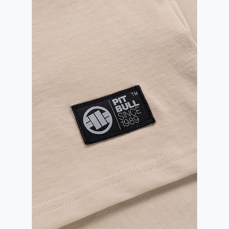 Pánské tričko na lezení Pitbull Palms ultra light sand logo 9