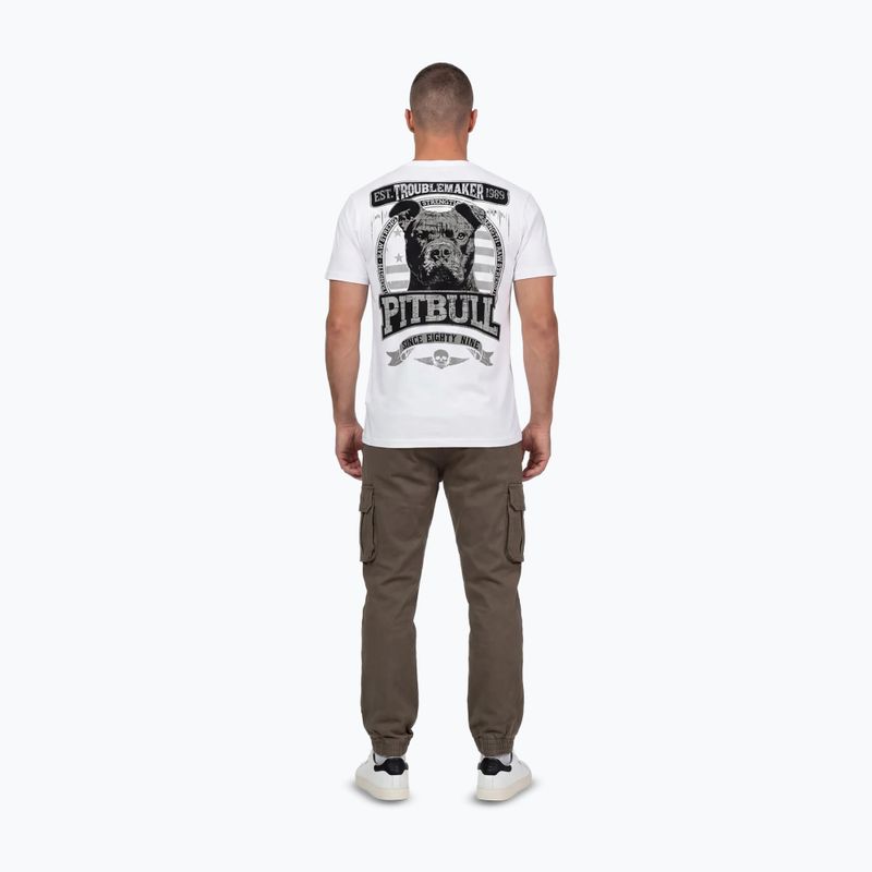Pánské tričko na lezení Pitbull Troublemarker white 4