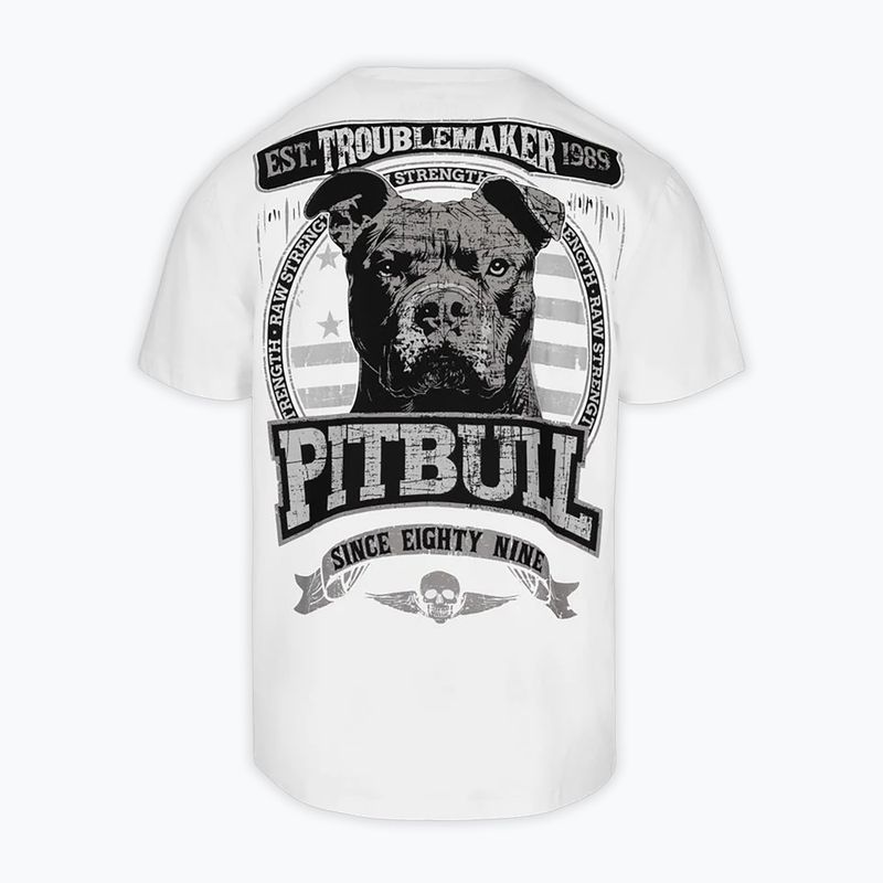Pánské tričko na lezení Pitbull Troublemarker white 6