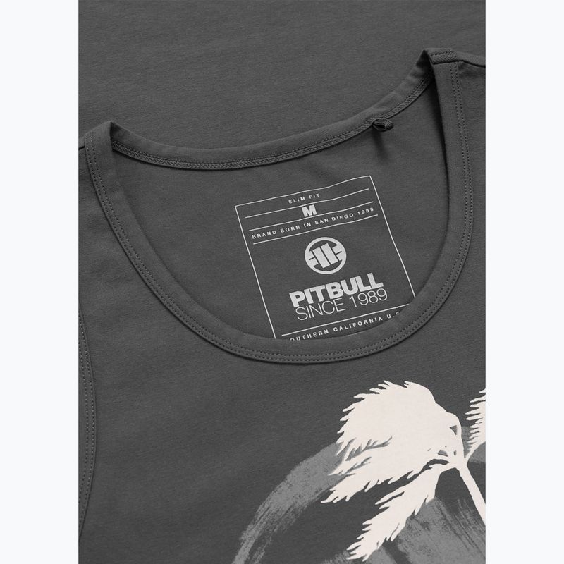 Pánské tričko na lezení Pitbull Palms Tank Top light sand 5