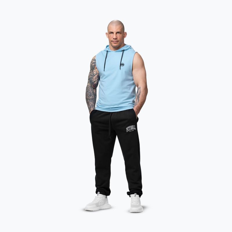 Pánská tréninková mikina Pitbull Mercado Hilltop Sleeveless Hooded light blue 2