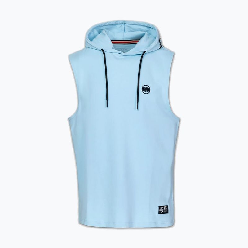 Pánská tréninková mikina Pitbull Mercado Hilltop Sleeveless Hooded light blue 6