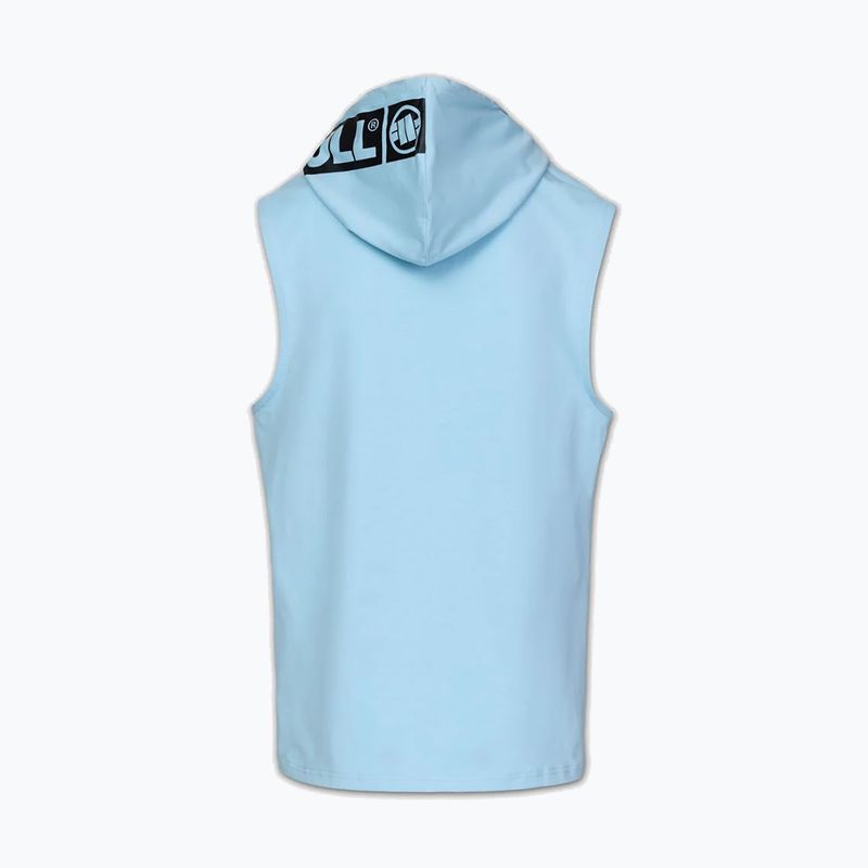 Pánská tréninková mikina Pitbull Mercado Hilltop Sleeveless Hooded light blue 7
