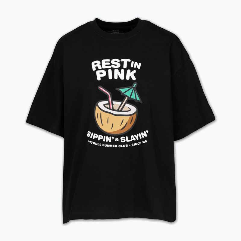 Dámské tričko Pitbull Rest In Pink Oversize black 5