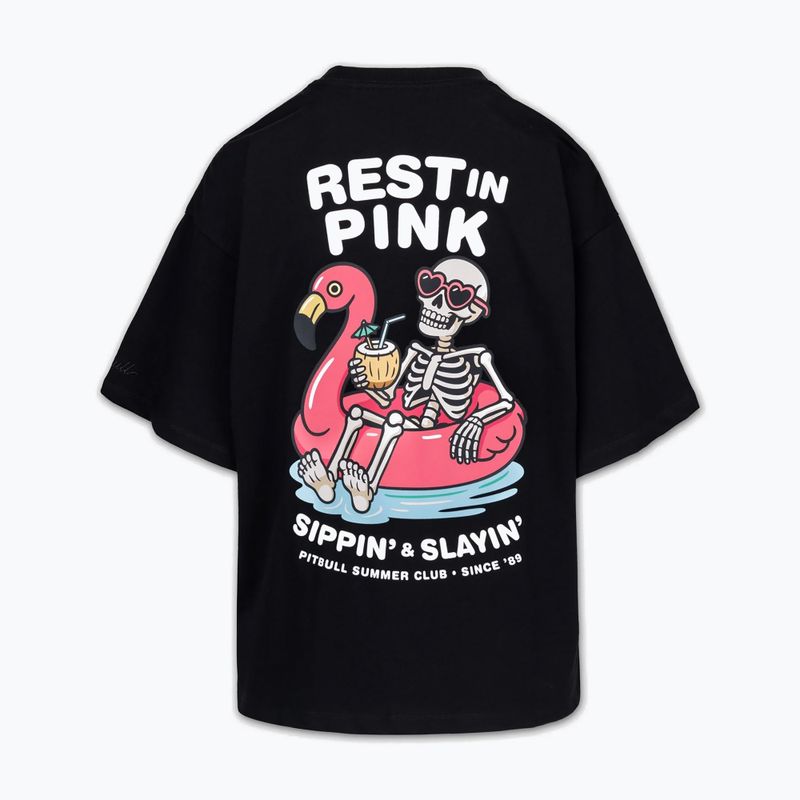 Dámské tričko Pitbull Rest In Pink Oversize black 6