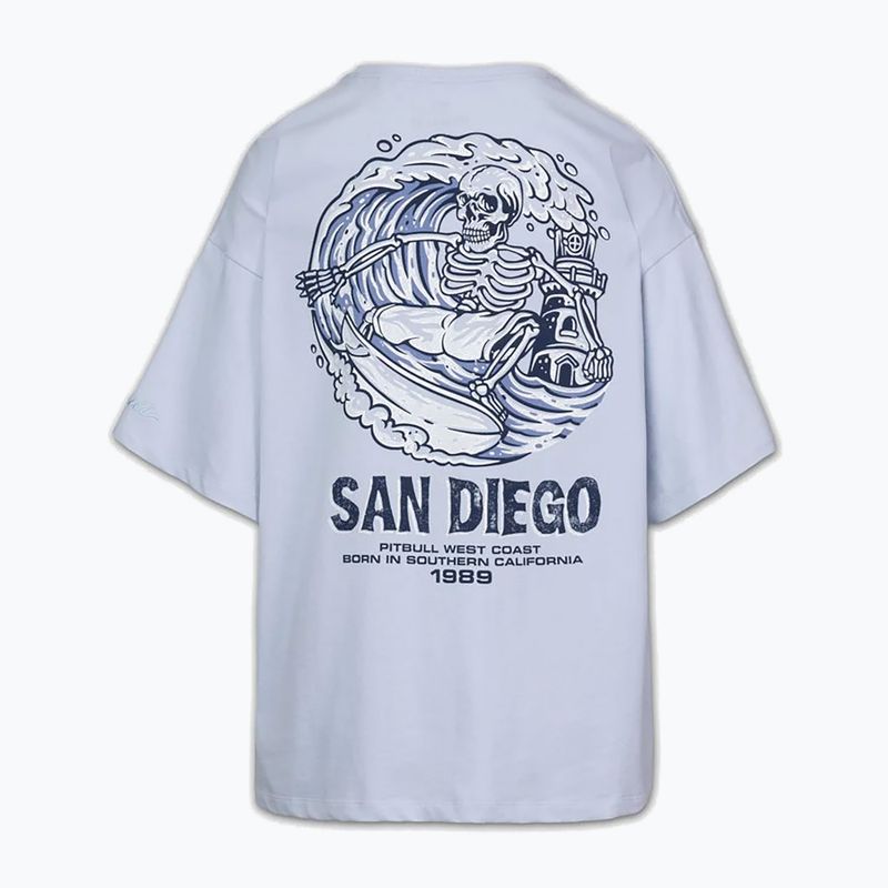 Dámská mikina Pitbull Skull Oversize frosted blue 6