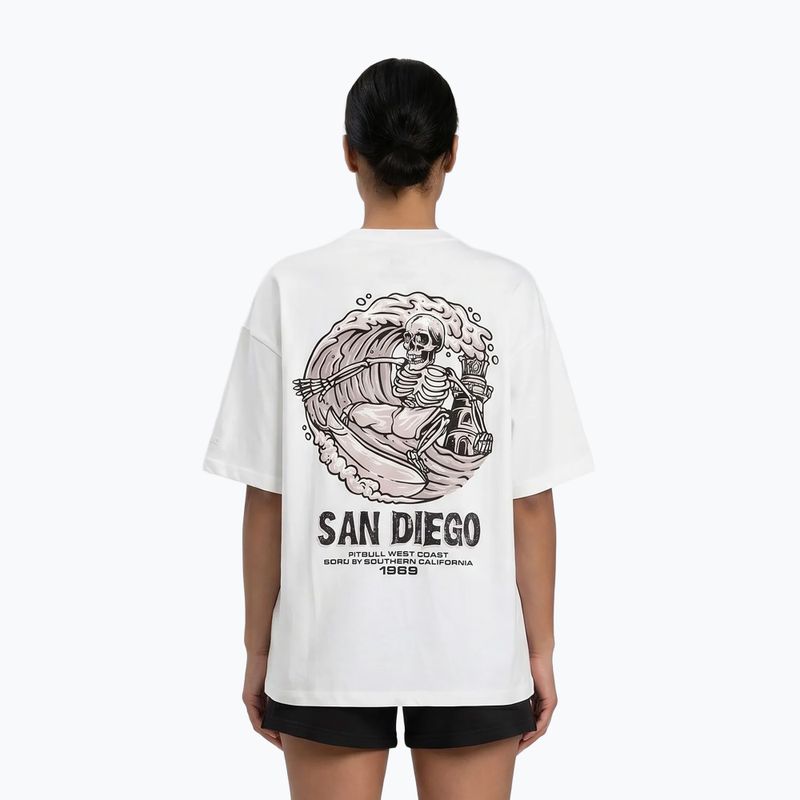 Dámská mikina Pitbull Skull Oversize white 3