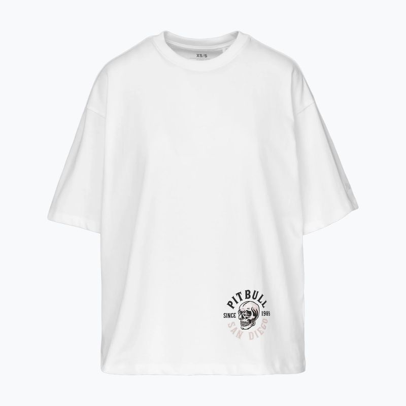 Dámská mikina Pitbull Skull Oversize white 4