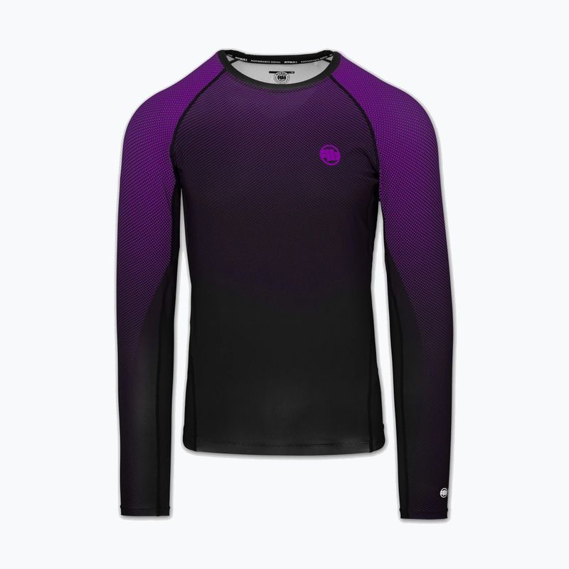 Pánský rashguard s dlouhým rukávem Pitbull Belt Rashguard purple 3