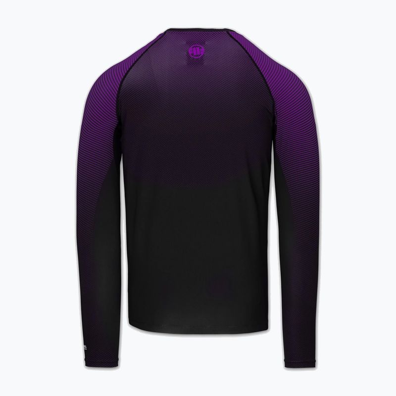 Pánský rashguard s dlouhým rukávem Pitbull Belt Rashguard purple 4