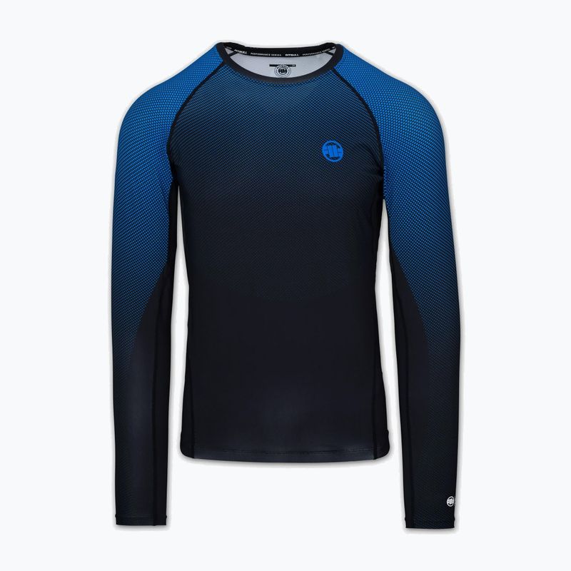 Pánský rashguard s dlouhým rukávem Pitbull Belt Rashguard blue 3