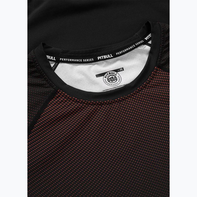 Pánský rashguard s dlouhým rukávem Pitbull Belt Rashguard brown 5