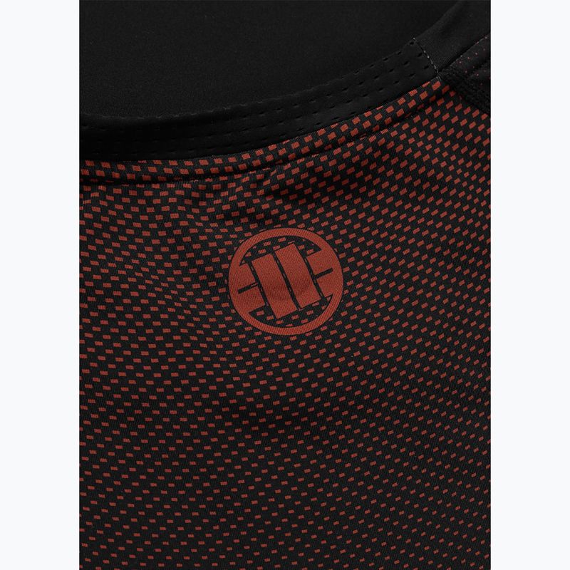 Pánský rashguard s dlouhým rukávem Pitbull Belt Rashguard brown 7