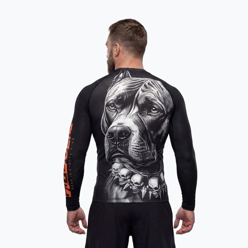 Pánský rashguard s dlouhým rukávem Pitbull Blacky Rashguard 4