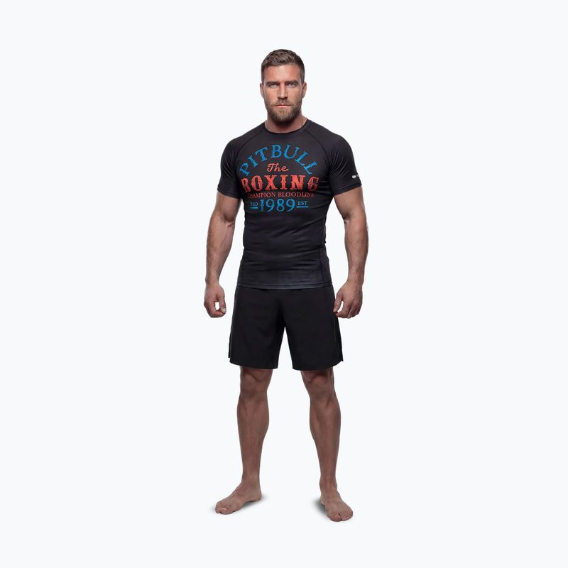 Pánský rashguard Pitbull Champion Bloodline Rashguard black 2