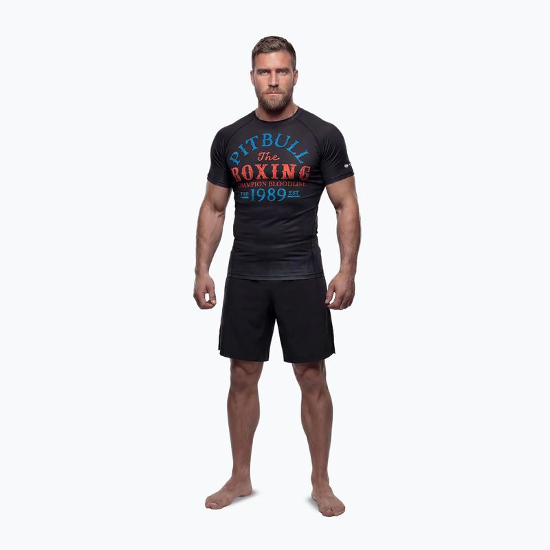 Pánský rashguard s dlouhým rukávem Pitbull Champion Bloodline Rashguard black 2