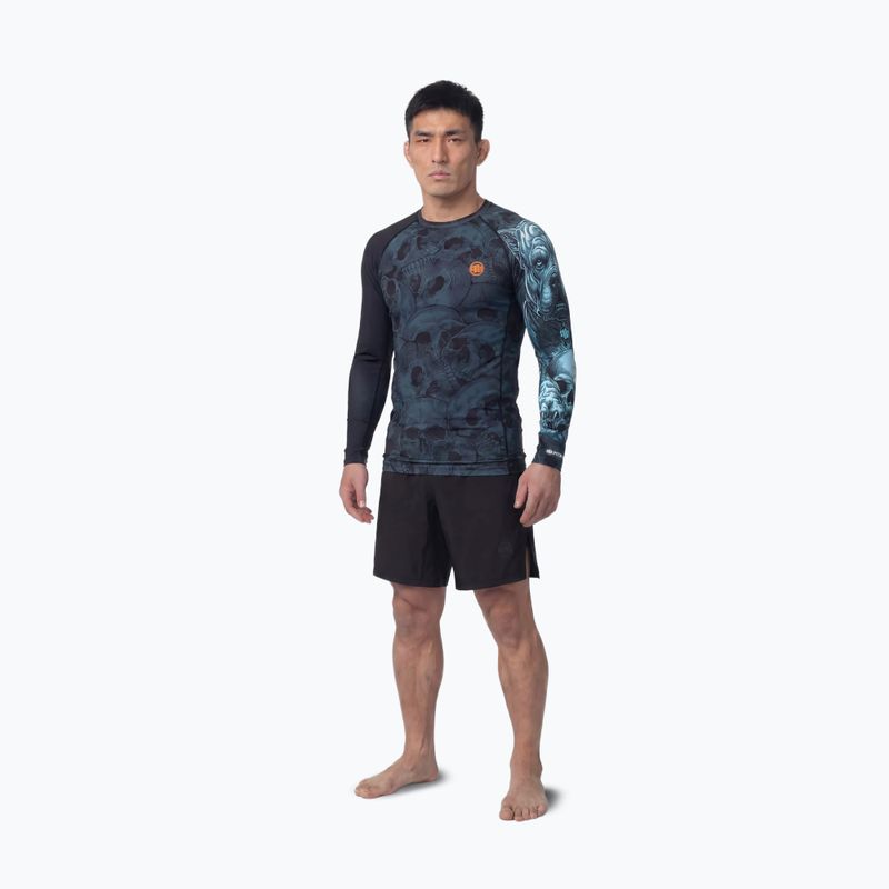 Pánský rashguard s dlouhým rukávem Pitbull Guardian Angel Rashguard black 2
