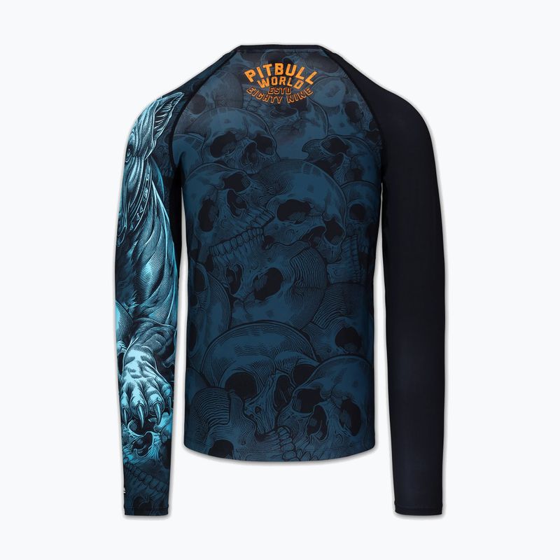 Pánský rashguard s dlouhým rukávem Pitbull Guardian Angel Rashguard black 4