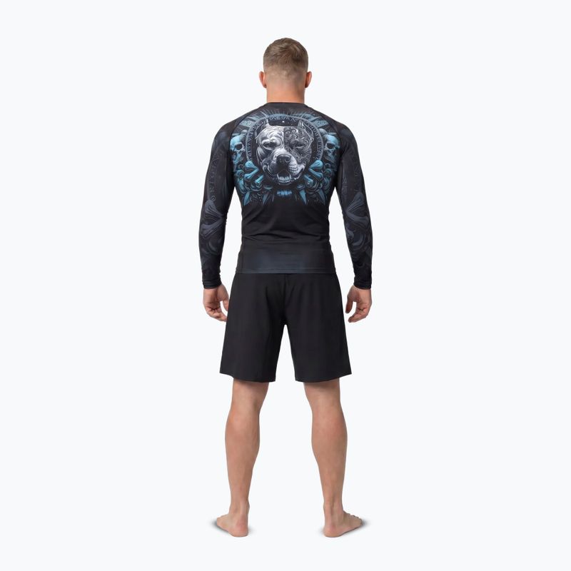 Pánský rashguard s dlouhým rukávem Pitbull World Rashguard black 4
