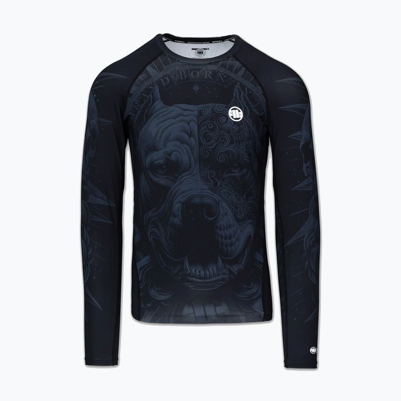 Pánský rashguard s dlouhým rukávem Pitbull World Rashguard black 5