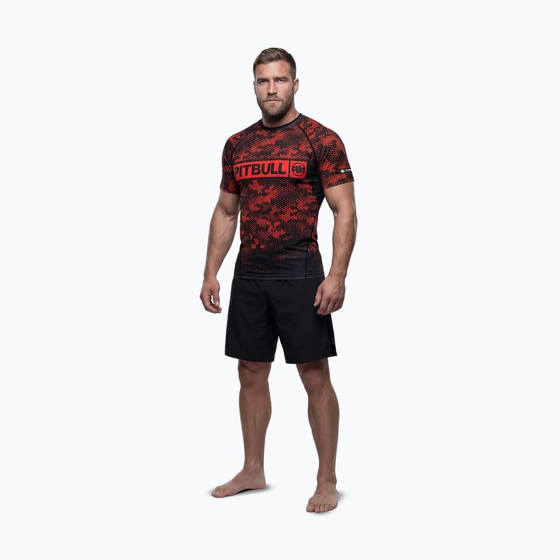 Pánský rashguard Pitbull Hex Camo Hilltop Rashguard red 2