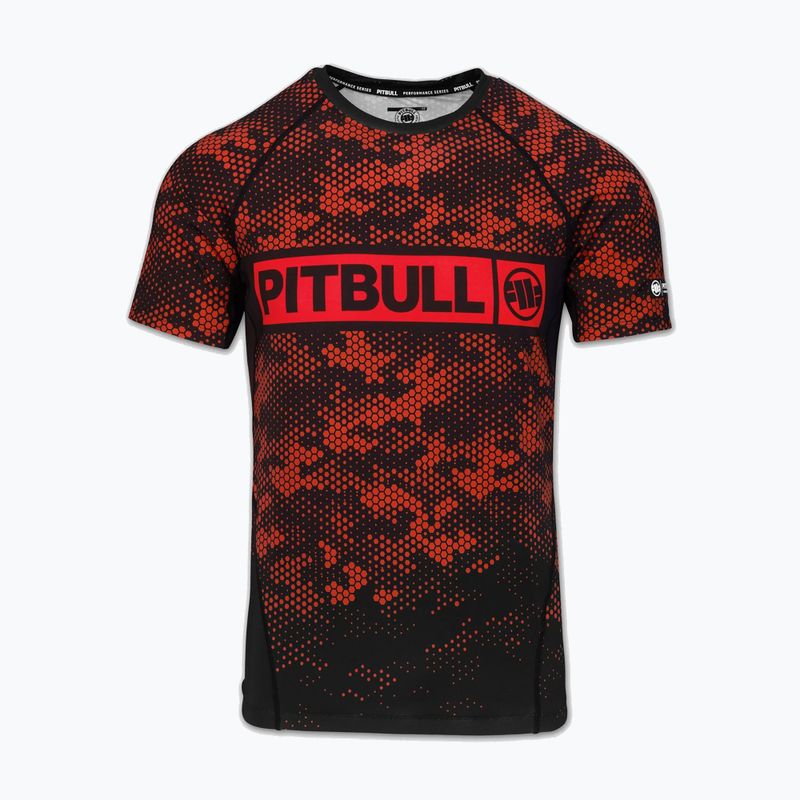 Pánský rashguard Pitbull Hex Camo Hilltop Rashguard red 3