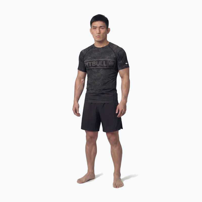 Pánský rashguard Pitbull Hex Camo Hilltop Rashguard black 2
