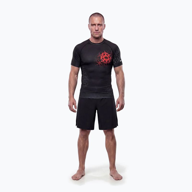 Pánský rashguard Pitbull Ray Rashguard fluo/red 2