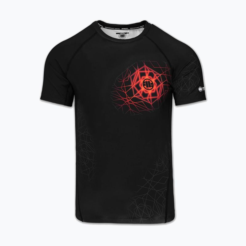 Pánský rashguard Pitbull Ray Rashguard fluo/red 3