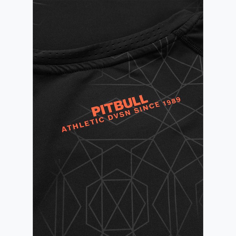 Pánský rashguard Pitbull Ray Rashguard fluo/red 6