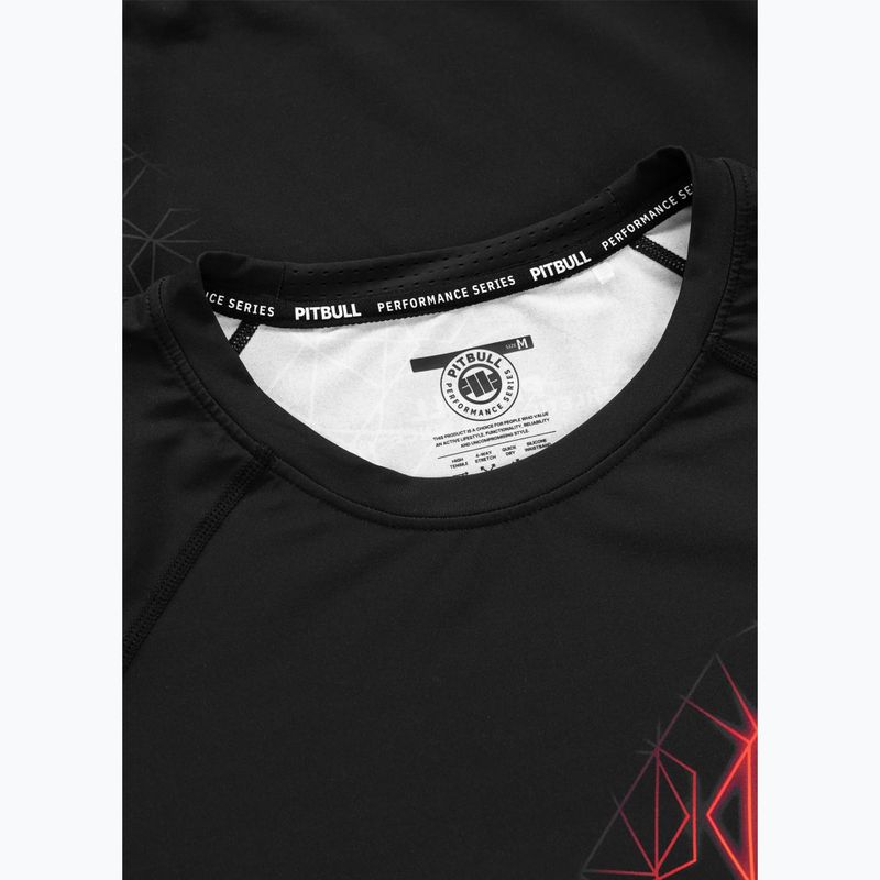Pánský rashguard Pitbull Ray Rashguard fluo/red 7